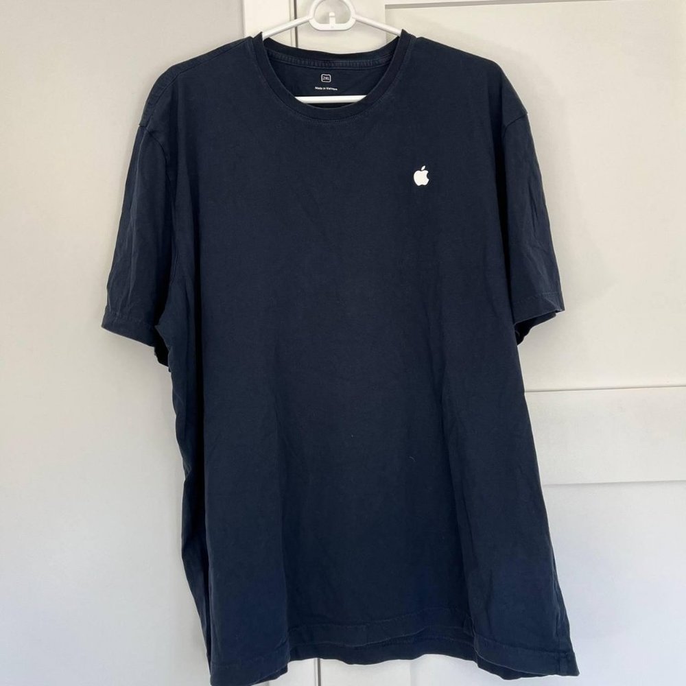 Apple Logo Original Dark Navy Tshirt